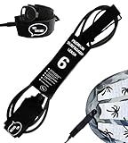 Ho Stevie! Premium Surf Leash - No Tangles, No Lost Surfboard - Hi-Strength Lightweight 1/4" Cord - Feels Like Surfing Leashless - 6/7/8/9 Feet