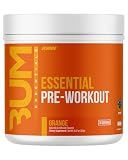 RAW Essential Pre-Workout Powder (Orange) - Chris Bumstead Sports Nutrition Supplement for Men & Women - Preworkout Energy Powder with Caffeine, L-Citrulline, L-Tyrosine, & Beta Alanine Blend