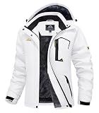 MAGCOMSEN Womens Snow Jacket Waterproof Insulated Ski Jackets Ladies Snowboarding Jackets Winter Jackets with Hood Windproof Hiking Jacket