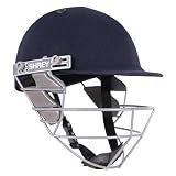 Shrey Star Steel Cricket Helmet – Navy, Large | High-Impact Protective Helmet with Steel Grill | Lightweight & Comfortable | Adjustable Fit for Professional & Club Cricket