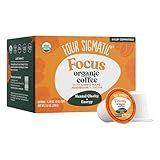 Four Sigmatic Mushroom Coffee K-Cups | Organic Dark Roast Coffee with Lion’s Mane Mushroom Powder & Yacon | Focus & Immune Support | Vegan & Keto | Sustainable Pods | 10 Count