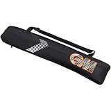 GM | Rival Cricket Full Length Bat Cover Bag | Securely Protect Bat in Transit | Carry Handle | Holds 1 Full Size Bat | Tough 600 Denier Polyester | Black Red & Yellow | Gunn & Moore