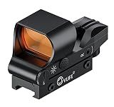 CVLIFE Reflex Sight, 40mm Large Lens Red Dot Sight, Multi-Reticle, Black