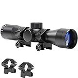 Compact Rifle Scope 4x32, for Crossbow Scope, with BDC Reticle, Ideal for Medium to Long-Range Hunting up to 500 Yards