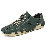 Driving Shoes for Men Casual Shoes Men Loafers Mens Fashion Shoes Comfort Sneakers Walking,Green,42EU=8.5 M US