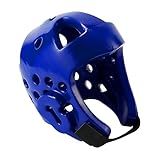 Kids & Adults Taekwondo Karate Headgear MMA Martial Arts Helmet, Soft Head Gear for Martial Art Grappling Muay Thai Kickboxing Taekwondo (Blue, Medium)