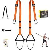 Moulyan Bodyweight Resistance Training Straps,Training straps Complete Home Gym Fitness Trainer kit for Full-Body Workout Easy Setup Gym Home Outdoors