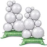 Soulchen 2 Pcs 3.5 ft Giant Self Standing Golf Balloons Freestanding Foil Balloons for Golf Birthday Party Decoration Team Celebration Decor Backyard BBQ Sports Themed Party Supplies