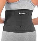 MUELLER Sports Medicine Adjustable Back Brace, Ideal for Upper and Lower Back Pain, Relief & Support for Men and Women, Strains, Sciatica, Scoliosis, Black, One Size
