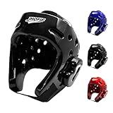 JHOFIF Youth & Adult Boxing Helmet, Martial Arts Sparring Headgear for Karate, Kickboxing, Taekwondo & MMA Training/Competition - Waterproof and Breathable, Adjustable Velcro Strap, 3 Colors
