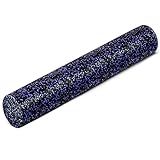 Yes4All High Density Foam Roller for Back, Variety of Sizes & Colors for Yoga, Pilates - Blue Speckled - 36 Inches