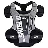 STX Shield 200 Lacrosse Goalie Chest Protector, Black/Gray, Large