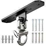 Yes4All Punching Bag Hanger, Stainless Steel Swivel Chain with 4 Snap Hooks for Heavy Bag, Gym Swing, Trapeze, and Hammock, 360° Rotation Heavy Duty Swing Hanger