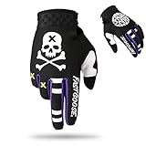 FASTGOOSE Dirt Bike Motocross Gloves - Motorbike Riding Bike Gloves for Off Road Racing & Sports (Black, Large)