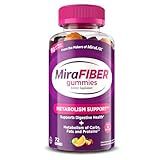 MiraFIBER Gummies from the Makers of MiraLAX, 8g of Daily Fiber Per Serving, Metabolism Support with B Vitamins, Gut Health for Men & Women, Prebiotic Fiber Gummies for Adults, Mixed Fruit Flavor 72Ct