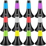 Tuanse 12 Pack Agility Training Sport Cones 9 Inch Flexible Marker Cones with Carry Bag Plastic Soccer Basketball Training Equipment for Indoor Outdoor Speed Grab Drills (Black)