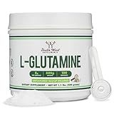 L Glutamine Powder 1.1lbs (100 Servings of 5 Grams Each - Third Party Tested L-Glutamine Powder) Unflavored, Keto, Vegan Friendly (with Scoop) for Exercise Endurance and Gut Health by Double Wood
