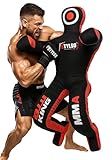 Un-Filled Grappling Dummy Wrestling Dummy Jiu Jitsu Dummy for BJJ MMA Judo Karate Practice Adult Kids and Youth Training Tackling Dummies - Black, 5ft / 60"