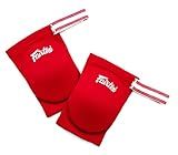 Fairtex Elastic Elbow Pads EBE1 Muay Thai Kick Boxing Protect Soft Fabric (Red)
