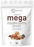 Micro Ingredients Organic Mushroom 10-in-1 Blend, 5 oz | Chaga, Lion’s Mane, Cordyceps & More | Supports Immune & Brain Function | Great for Smoothies & Daily Use | Non-GMO, Vegan Friendly