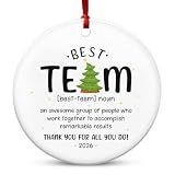 TEEZWONDER Team Gifts for Employees Coworkers - Christmas Ornaments 2026