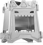 Lightweight Portable Wood Burning Camping Stove Camping Backpacking Stove Folding Wood Stove for Outdoor Hiking Camping Picnic Stove