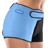 Comfpack Hip Ice Pack Wrap Hip Brace, Gel Cold Compression Sleeve for Injuries, Replacement Surgery, Sciatica, Bursitis, Hip Flexor Pain, Hamstring, 1 Gel Ice Pack
