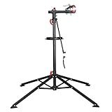 Yaheetech Bike Repair Stand Height Adjustable Bike Work Stands with Multiple Quick Release Telescopic Arm Tool Tray for Home Bicycle Mechanic