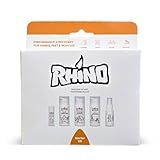 Rhino Skin Starter Kit Bundle - Climbing Skincare 5-Piece Set with Hand Cream, Lotion, Conditioner, Antiperspirant, and Balm | For Dry and Cracked Hands | Travel Size Hand Creams with Handmade Pouch