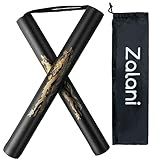 zalani Nunchucks Nunchakus-Foam Safe Rubber Martial Arts Nunchakus for Kids/Beginner Practice 1Pack Black