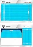 ETISPORT Waterpolo Coach Tactical Board. Double-Sided, Suitable for Dry Erase Markers. Customized with Color, Crest or Logo, Name, and Club. (Standard)