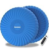 Hanstuten Wobble Cushion Core Balance Disc, Wiggle Seat for Sensory Kids to Stay Focused, Non-slip Balance Pads with Inflation Pump for Physical Therapy & Core Strength (1Blue)