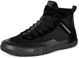Sisttke Mens Wrestling Shoes Boxing Shoe Black,11 Wide