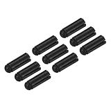 PATIKIL Dart Flight Protectors, Aluminum Alloy Dart Accessories Wing Savers for Steel & Plastic Flights - 9 Pack (Black)