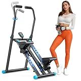 MERACH Stair Stepper for Home Gym Exercise, New Version Vertical Climber Machine for Full-Body Workout, Compact Folding Cardio Exercise Climber with Extended Step Range, Adjustable Handlebar & Pedals