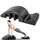 DOLOKEE Pilates Spine Corrector Arc Barrel for Back Flexibility, Core Strength & Posture Support, Spinal Corrector Pilates Foam in Black