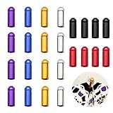 LNQ LUNIQI 24 Pcs Dart Flight Wing Savers Protectors Aluminum Alloy Dart Wing Corrector Fixed 90 Degrees Professional Competition, 6 Colors