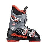 Nordica Speedmachine J3 Kid's Alpine Ski Boots (Black/Anthracite/Red, 25.5)