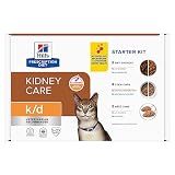 Hill's Prescription Diet k/d Kidney Care Starter Kit Variety Pack Cat Food, 5.25 oz. Dry Food (2), 5.5 oz. Can (2), 2.9 oz. Can (4)