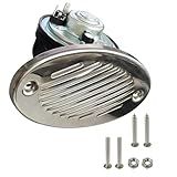 SUONE 5190512 12V Boat Horn 316 Stainless Steel Concealed Flush Mounting Marine Boat Horn With Stainless Steel Mounting Screws Sound up to 125dB