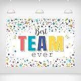 Printspree Best Team Ever Backdrop Office Decor 5x3 Ft