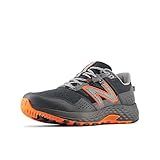 New Balance Men's 410 V8 Trail Running Shoe, Black/Cayenne/Shadow Grey, 12 M