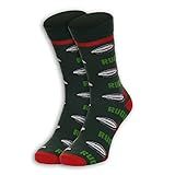 Euroscarves Sports-Themed Socks (US, Numeric, 8, 11, Regular, Regular, Rugby)