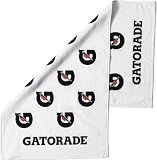 Gatorade G Towel, 22" x 42", Cotton, White/Black/Orange