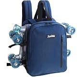 JajaHoho Roller skates bags for Women Men, Indigo Dark Blue Sports Backpack for Rollerskates, Ice skates, Inline skates, Skate Gear Storage, Durable and Stylish, 11.8 x 9 x 2.8 inches (Navy Blue)