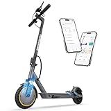 WERHY H5PRO Electric Scooter with Dual Suspension, 350W Brushless Motor & 19 MPH, 15 Miles Long Range, 8.5" Solid Tires, Folding Sport Scooters for Adults with Dual Brake System and APP