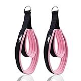 1 Pair Enhanced Pilates Double Loop Straps for Reformer, Thickened D-Ring Handle Straps, Yoga Exercise Accessories in 2 Lengths and Multicolor for Home Gym Workout