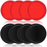 TIESOME 2.5 Inch Hockey Pucks, 8Pcs Professional Air Hockey Pucks for Air Hockey Table Compatible with Standard Pushers and Goals Hockeys Replacement Puck Parts Set Game Tables Accessories
