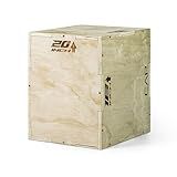 CAP Barbell 3-in-1 Wooden Plyometric Box 20in x 18in x 16in