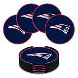 Rico Industries NFL Football New England Patriots Classic Favorites: PVC Coaster Set (4-Pack)